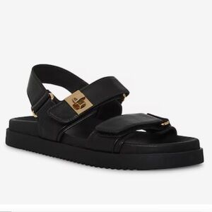 Steve Madden black leather Mona sandals 🖤